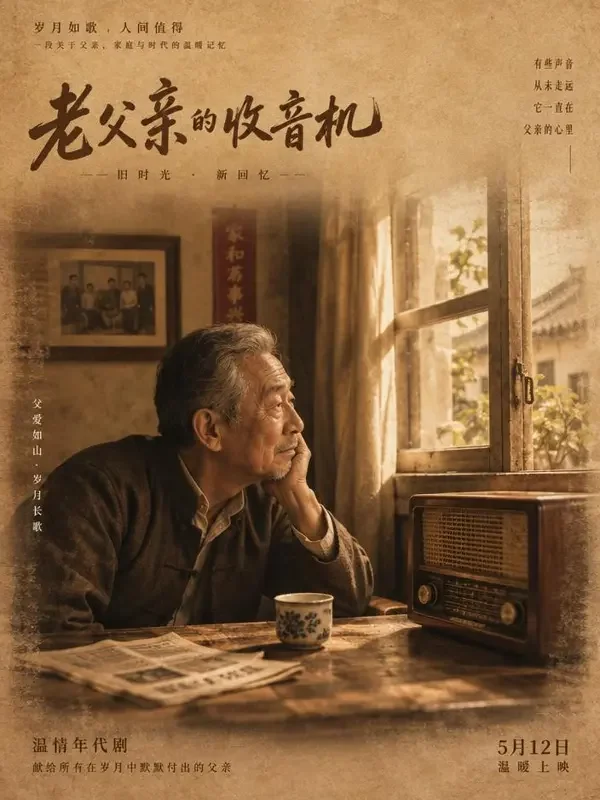 黄果AI官网《父亲的电台》封面 - 家庭伦理短剧